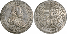 AUSTRIA. 2 Talers, 1614. Ensisheim Mint. Archduke Maximilian. PCGS MS-62 Gold Shield.

Dav-3325; KM-280. An imposing large format issue struck in mode...