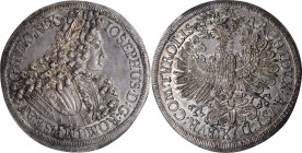AUSTRIA. 2 Talers, ND (1705-11). Hall Mint. Joseph I. PCGS MS-62 Gold Shield.

Dav-1016; KM-1445. The single fourth finest certified of the Davenport ...