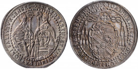AUSTRIA. Salzburg. 1/2 Taler, 1694. Johann Ernst von Thun und Hohenstein. PCGS MS-66 Gold Shield.

KM-253. This resoundingly gorgeous minor, presentin...