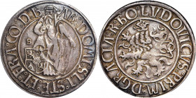 AUSTRIA. Schlick. Taler, ND (1505-26). Joachimsthal Mint. Stephan, Burian, Heinrich, Hieronymous & Lorenz. PCGS AU-55 Gold Shield.

Dav-8138. Obverse:...