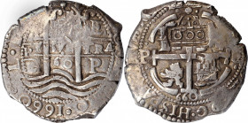 BRAZIL. Brazil - Bolivia. 600 Reis, ND (1663). Alfonso VI. PCGS EF-45 Gold Shield.

KM-19.2; LDMB-012; Gomes-04.02. Weight: 25.06 gms. Type III counte...