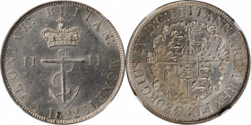 BRITISH WEST INDIES. 1/2 Dollar, 1822. George IV. NGC MS-62.

KM-4; Prid-8. So-Called Anchor Money type. A very desirable Mint State example of this i...