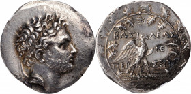 MACEDON. Kingdom of Macedon. Perseus, 179-168 B.C. AR Tetradrachm (16.64 gms), Pella or Amphipolis Mint, ca. 174-173 B.C. NGC Ch EF, Strike: 4/5 Surfa...