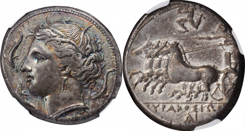 SICILY. Syracuse. Agathokles, 317-289 B.C. AR Tetradrachm (16.81 gms), ca. 317-3...