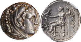 MACEDON. Kingdom of Macedon. Kassander, as King, 305-298 B.C. AR Tetradrachm (17.20 gms), Amphipolis Mint, ca. 307-297 B.C. NGC Ch AU, Strike: 5/5 Sur...