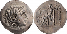AEOLIS. Temnos. AR Tetradrachm (16.37 gms), ca. 188-170 B.C. NGC Ch AU, Strike: 5/5 Surface: 4/5.

Pr-1676. In the name and types of Alexander III (th...