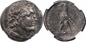 PTOLEMAIC EGYPT. Ptolemy VI Philometor, 180-145 B.C. AR Tetradrachm (14.20 gms), Uncertain mint on Cyprus, dated year 88 of an uncertain era (175/4 B....