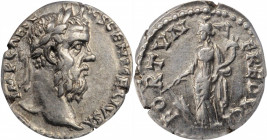 PESCENNIUS NIGER, A.D. 193-194. AR Denarius, Antioch Mint. ANACS EF 45.

cf. RIC-25 (for type); cf. RSC-24 (same). Obverse: Laureate head right; Rever...