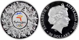 AUSTRALIA. 30 Dollars (Kilo), 2000. Perth Mint. GEM BRILLIANT PROOF.

KM-520. Mintage: 20,000. Struck to commemorate the Sydney 2000 Olympics. This ne...