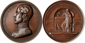 BELGIUM. Memorial Bronze Medal, 1842. UNCIRCULATED.

Diameter: 72 mm.  Medal dedicated to the memory of Ferdinand Philippe, Duke of Orleans, by Hart. ...