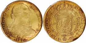 BOLIVIA. 8 Escudos, 1790/89-PTS PR. Potosi Mint. Charles IV. NGC EF Details--Obverse Scratched.

Fr-6; KM-68. The overdate is weak. A moderately struc...