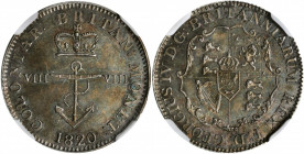 BRITISH WEST INDIES. 1/8 Dollar, 1820. George IV. NGC AU-58.

KM-2. A sharply struck and deeply toned coin, with some flashy luster visible underneath...