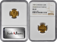 CAMBODIA. 40 Riels, 1989. NGC MS-69.

Fr-10; KM-77. Mintage: 500. Featuring a view of Angkor Wat. A pleasing and fully lustrous Gem.

Estimate: $340.0...