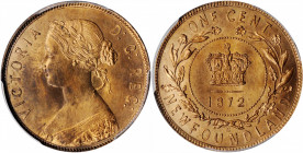 CANADA. Newfoundland. Cent, 1872-H. Heaton Mint. Victoria. PCGS MS-65 Red Brown Gold Shield.

KM-1. A lovely Gem with silky full luster and nearly com...