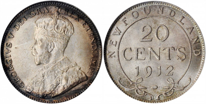 CANADA. Newfoundland. 20 Cents, 1912. Ottawa Mint. PCGS MS-64.

KM-15. A pleasin...