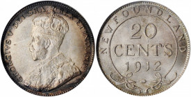CANADA. Newfoundland. 20 Cents, 1912. Ottawa Mint. PCGS MS-64.

KM-15. A pleasing example of the type with good strike, full satiny luster, and strong...