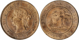 CANADA. Prince Edward Island. Cent, 1871. London Mint. Victoria. PCGS MS-66 Red.

KM-4. A bright and lustrous Cent, bursting with mind red bloom.

Est...