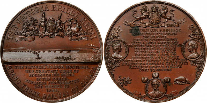 CANADA. Opening of Victoria Bridge Bronze Medal, 1860. UNCIRCULATED.

Breton-176...