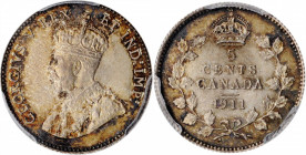 CANADA. 5 Cents, 1911. Ottawa Mint. PCGS MS-64 Gold Shield.

KM-16. A well struck and lustrous near-Gem with dark mottled peripheral toning.

Estimate...