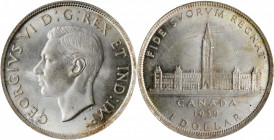 CANADA. Dollar, 1939. Ottawa Mint. PCGS MS-64 Gold Shield.

KM-38. The Royal Visit issue. An attractive Dollar with glistening full luster and traces ...