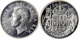CANADA. 50 Cents, 1951. Ottawa Mint. PCGS PROOFLIKE-66 Gold Shield.

KM-45. A flashy and attractive prooflike strike with no toning.

Estimate: $500.0...