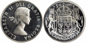 CANADA. 50 Cents, 1953. Ottawa Mint. PCGS PROOFLIKE-66 Cameo Gold Shield.

KM-54. Variety with strap. A flashy, prooflike coin with reflective fields ...