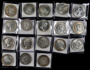 CANADA. Group of Dollars (18 Pieces), 1935-59. Grade Range: ALMOST UNCIRCULATED to UNCIRCULATED.

Dollars dated: 1935 (2), 1936-8, 1939 (3), 1949, 195...