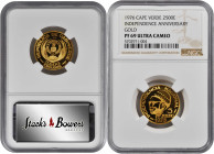 CAPE VERDE. 2500 Escudos, 1976. NGC PROOF-69 Ultra Cameo.

Fr-1; KM-14. Independence Anniversary issue. A brilliant and flashy Proof with hard mirrore...