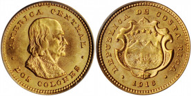COSTA RICA. 2 Colones, 1916. Philadelphia Mint. PCGS MS-64.

Fr-22; KM-139. Mintage: 5,000. A well struck and softly lustrous coin.

Estimate: $120.00...