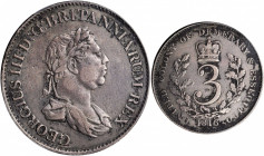 ESSEQUIBO & DEMERARY. 3 Guilder, 1816. George III. PCGS Genuine--Tooled, EF Details Gold Shield.

KM-15; Prid-5. A decently struck and dark gray toned...