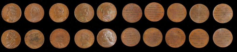 FRANCE. Kings of France Bronze Medals (39 Pieces). Average Grade: UNCIRCULATED.
...