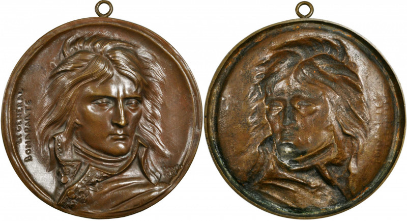 FRANCE. Uniface Napoleon I Bronze Plaque, 1831. UNCIRCULATED.

Diameter: 162 mm....