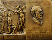FRANCE. Carnegie Foundation Plaque, 1931. UNCIRCULATED.

80 x 53 mm Bronze Plaque, "AUX HEROS DE LA CIVILISATION / MAXIMIM (R) / 1931". A well made pi...