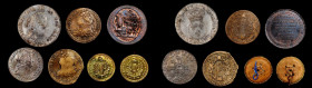 FRANCE. Assorted Issues (7 Pieces), 1704-92. Grade Range: FINE to ALMOST UNCIRCULATED.

1) 1/2 Ecu, 1704.
2) Ecu, 1716.
3-4) 2 Sols, L'an 4 (1792).
5)...