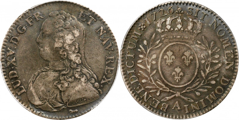 FRANCE. Duo of Silver Denominations (2 Pieces), 1726 & 1868. Paris Mint. Both PC...