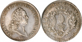 GERMANY. Augsburg. Taler, 1765-IT F(A)H. Franz I. NGC Unc Details--Cleaned.

Dav-1930; KM-184. A gray to russet toned Taler, with a few hairlines and ...