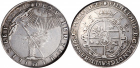 GERMANY. Hesse-Cassel. Taler, 1630-TS. Wilhelm V. NGC VF-35.

Dav-6741; KM-115.2. An evenly worn and problem-free Taler, with gray toning that darkens...