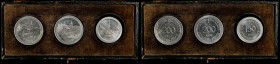 GERMANY. Nurnberg. Trio of Aluminum Tokens (3 Pieces), 1921. Grade Range: ABOUT UNCIRCULATED to UNCIRCULATED.

Notgeld, "LUDWIGS-EISENBAHN / NURNBERG-...