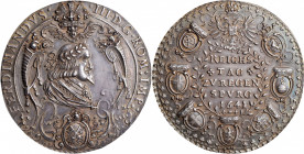 GERMANY. Regensburg. Ferdinand III/Reichstag Silver Medal, 1641. PCGS Genuine--Tooled, AU Details Gold Shield.

Mont-811. Diameter: 43 mm, by Hans Geo...