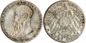 GERMANY. Saxe-Meiningen. 2 Mark, 1915. NGC MS-66.

KM-206. A well struck Gem with exceptional full silky luster and speckled gray to russet toning tha...