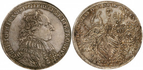 GERMANY. Wurzburg. Taler, 1726. Christoph Franz von Hutten. PCGS EF-45 Gold Shield.

Dav-2886; KM-283. A wholesome Taler with a minimum of noticeable ...