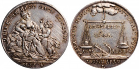 GERMANY. Satirical Jeton, 1816-17. ABOUT UNCIRCULATED.

Diameter: 33 mm. Commemorative of the famine in Europe caused by the explosion of the Tambora ...
