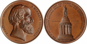 GERMANY. Copper Commemorative Medal, 1875. UNCIRCULATED.

Diameter: 42 mm, by Brehmer. Commemorative of the completion of the 'HERMANNSDENKMAL' monume...