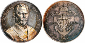GERMANY. Vice Admiral Graf von Spee Silver Medal, 1914. PCGS SPECIMEN-62 Gold Shield.

Zetzmann-6004. Diameter: 33 mm. Medal commemorating the service...