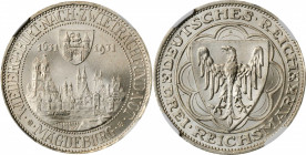 GERMANY. 3 Mark, 1931-A. Berlin Mint. NGC MS-65.

KM-72; J-347. Commemorative for the 300th Anniversary of the rebuilding of Magdeburg. A fully lustro...