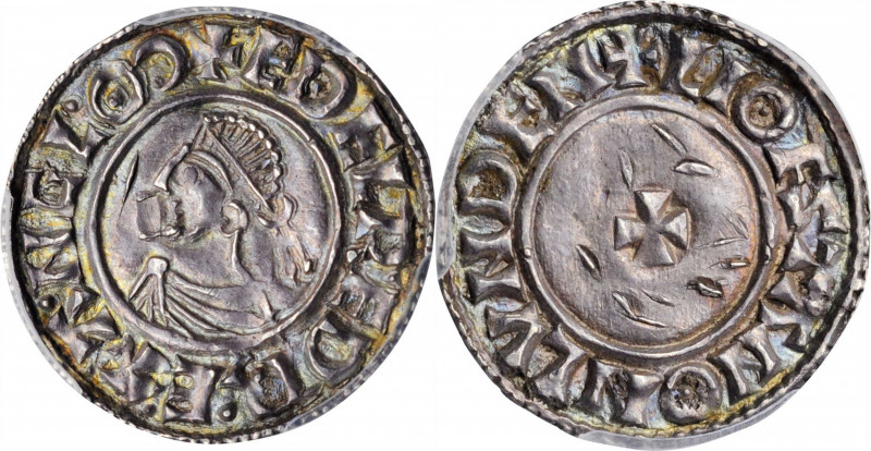 GREAT BRITAIN. Penny, ND (978-1016). Winchester Mint. Aethelred II. PCGS Genuine...