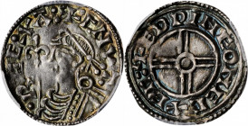 GREAT BRITAIN. Penny, ND (1016-35). Cnut. PCGS MS-62 Gold Shield.

S-1159. A well struck Penny with finely detailed left facing bust and pleasing, fai...