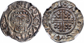 GREAT BRITAIN. Penny, ND (1199-1216). Ipswich. John. NGC MS-63.

S-1351; N-970. Weight: 1.44 gms, Moneyer Alisandre. A boldly struck and colorfully to...