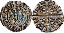 GREAT BRITAIN. Penny, ND (1279-1307). Edward I. NGC AU-53.

S-1407. Weight: 1.27 gms. A well detailed Penny with glossy surfaces that exhibit a strong...