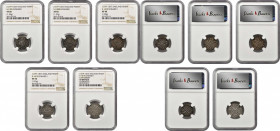 GREAT BRITAIN. Penny Quintet (5 Pieces), ND (1279-1307). All NGC Certified.

1) VF-30. S-1395. Weight: 1.36 gms.
2) EF-45. S-1409B. Weight: 1.37 gms.
...